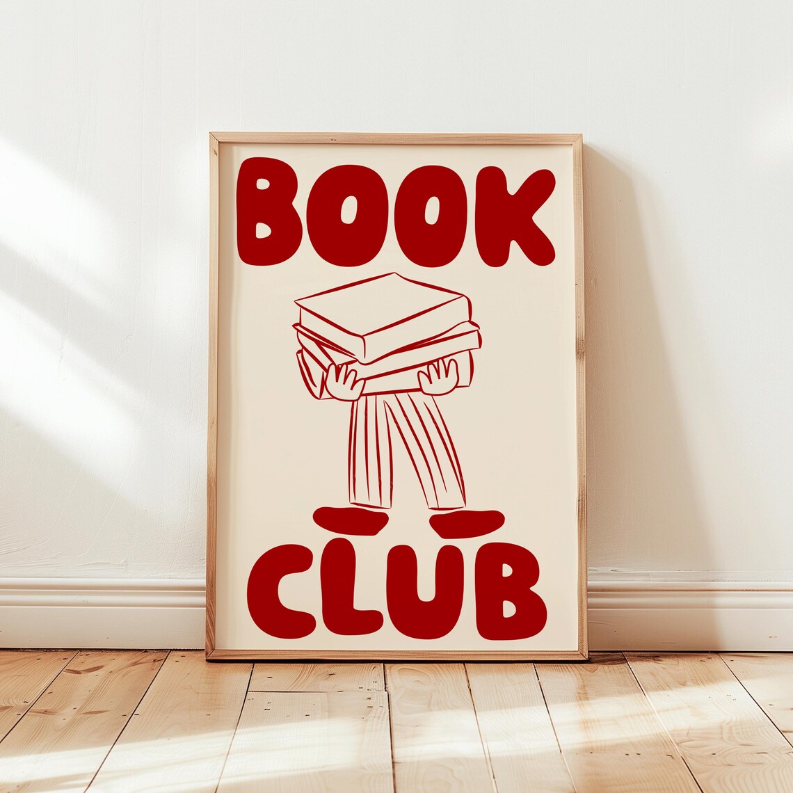 Book Wall Art Print, Funny Reading Illustration - Image 5