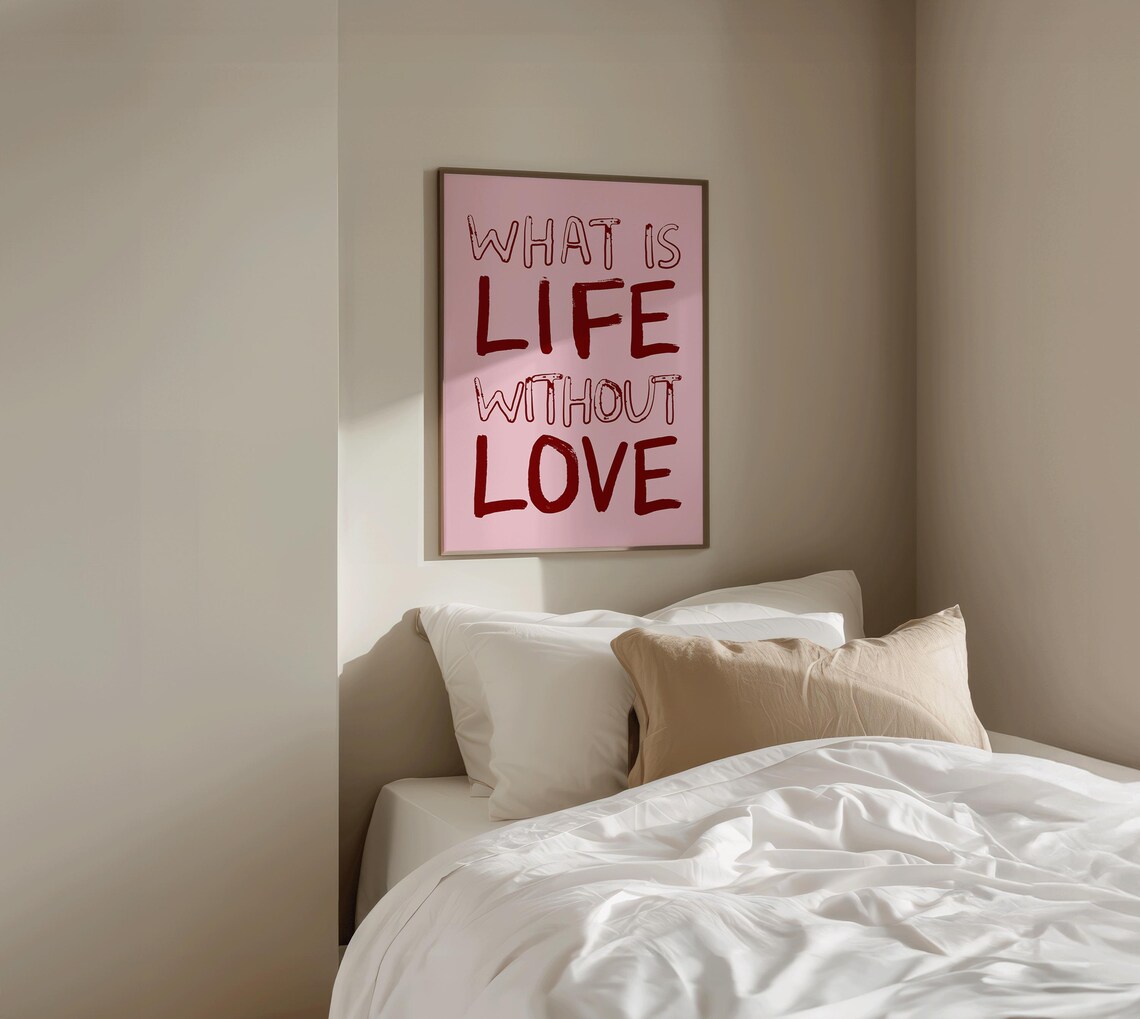 Love Typography Poster, Vintage Letter Print - Image 5