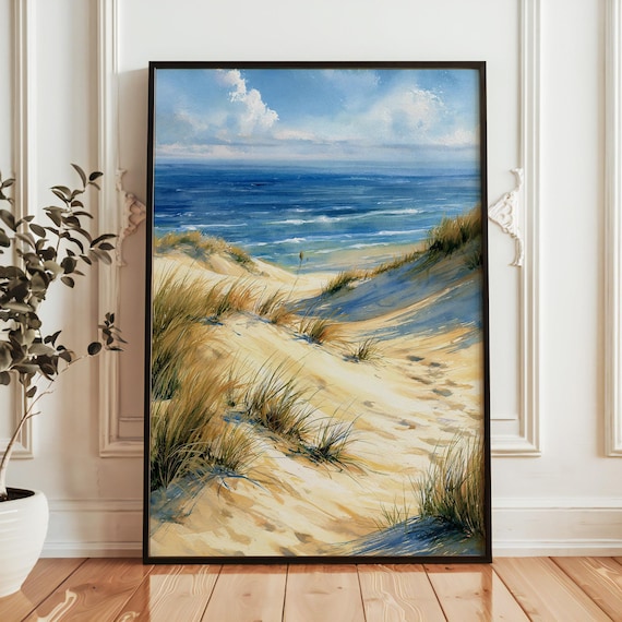 Indiana Dunes National Park Watercolor Travel Poster