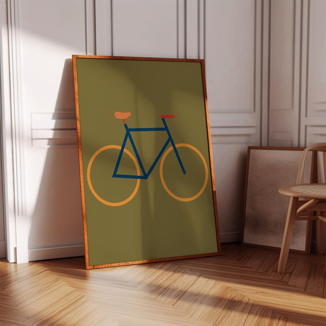 Line Art Bicycle Poster, Modern Minimalist Retro Bike - Image 3
