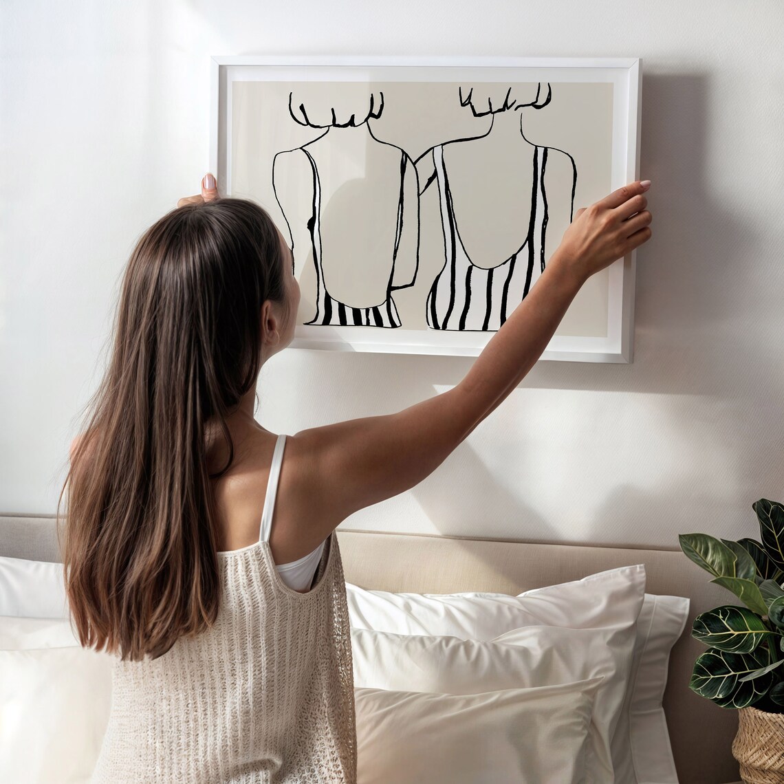 Sis No 03 Feminine Figure Sketch Illustration Art Print - Image 3