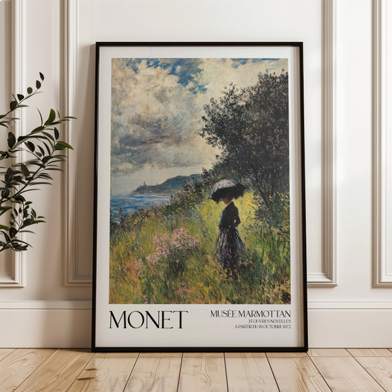 Monet Print Claude Poster Exhibition Vintage Home Decor Floral Art