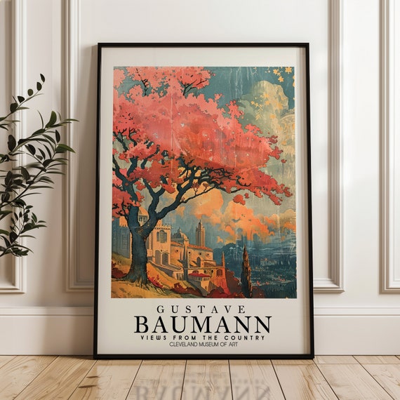 Gustave Baumann Fine Art Print Woodblock Poster Home Decor Nature Countryside Living Room Illustration Exhibition