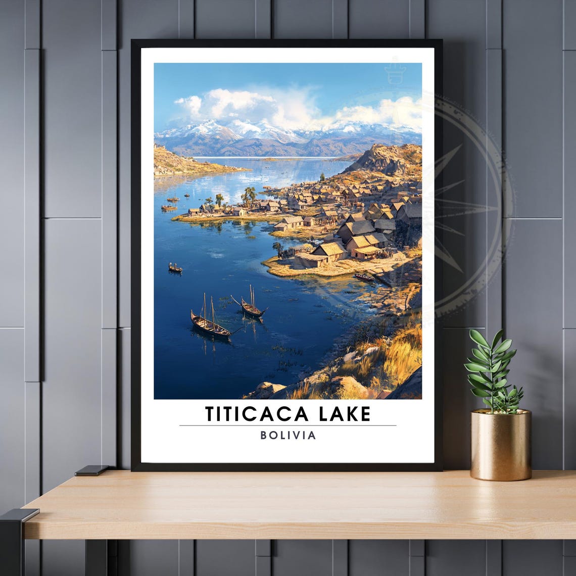 Lake Titicaca Poster Bolivia Travel