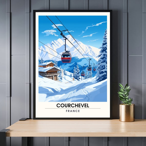 Courchevel Poster Printing The Elegance Of