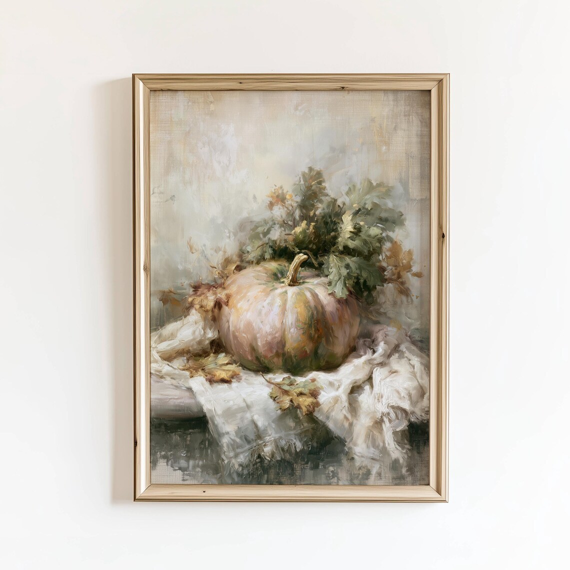 Pumpkin Print, Cottagecore Autumn Wall Art