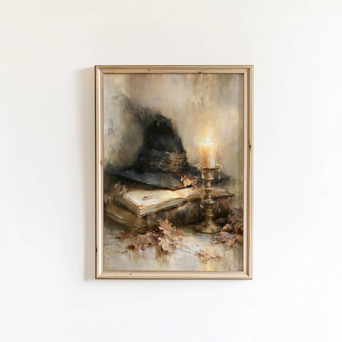 Witch Print Fall Art Halloween Autumn Wall Digital Download