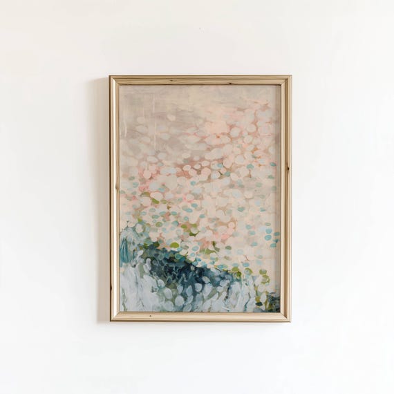 Abstract Contemporary Bright Colors Oil Painting Colorful Modern Wall Art Digital Download
