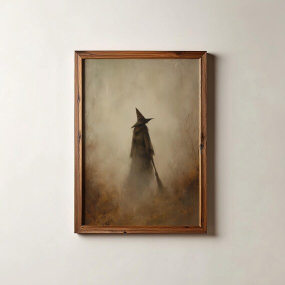 Witch Print, Halloween Autumn Art