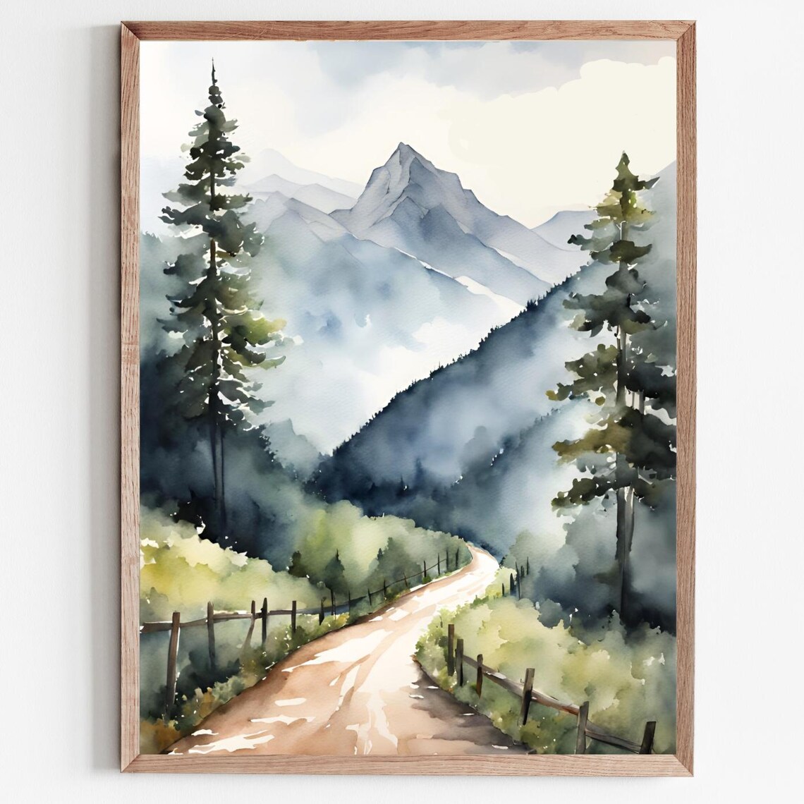 Blue Ridge Mountains Mountain Road Art Print