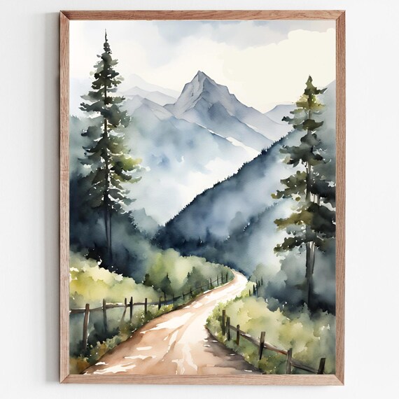 Blue Ridge Mountains Mountain Road Art Print