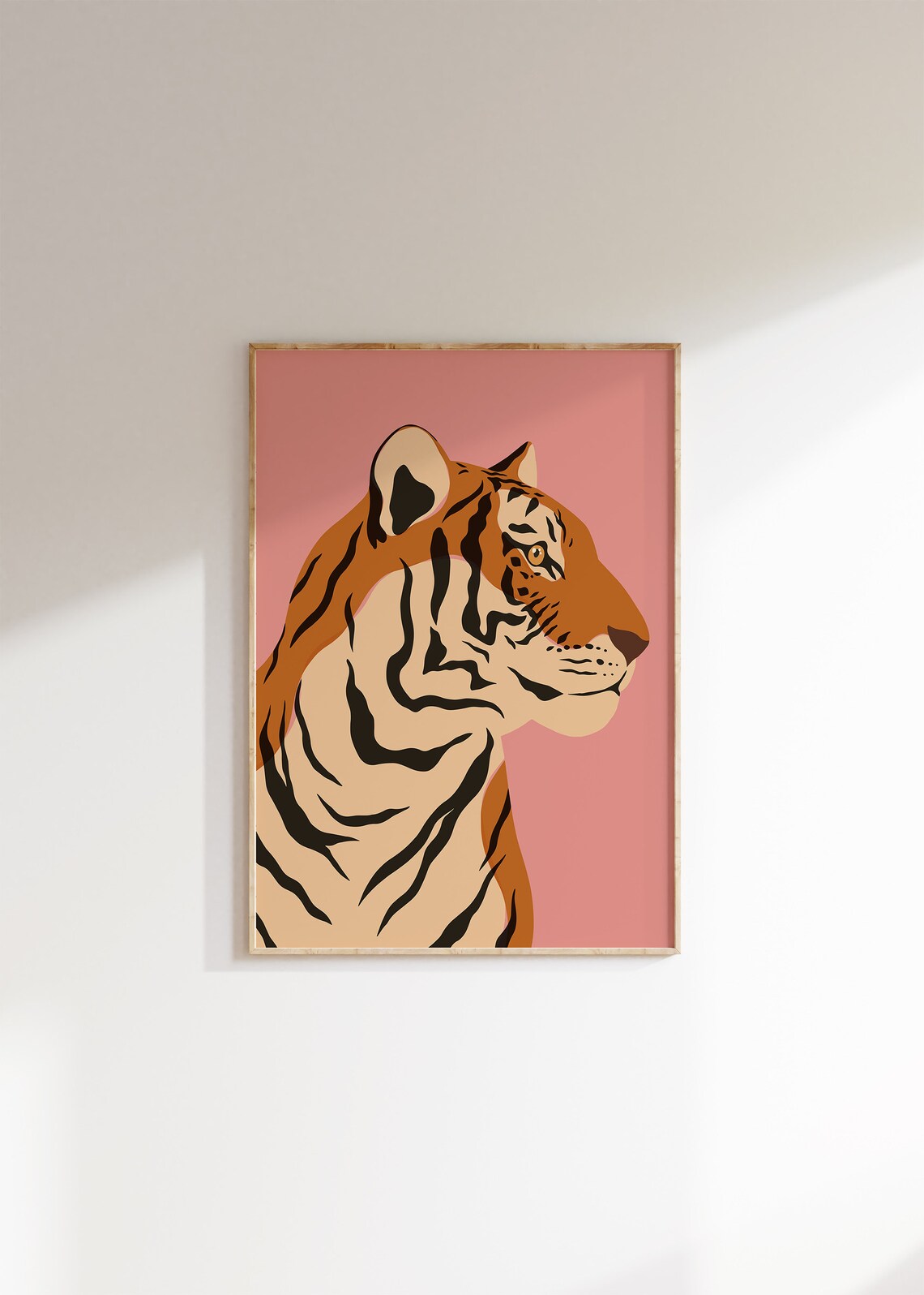 Tiger Jungle Safari Modern Boho Art Print