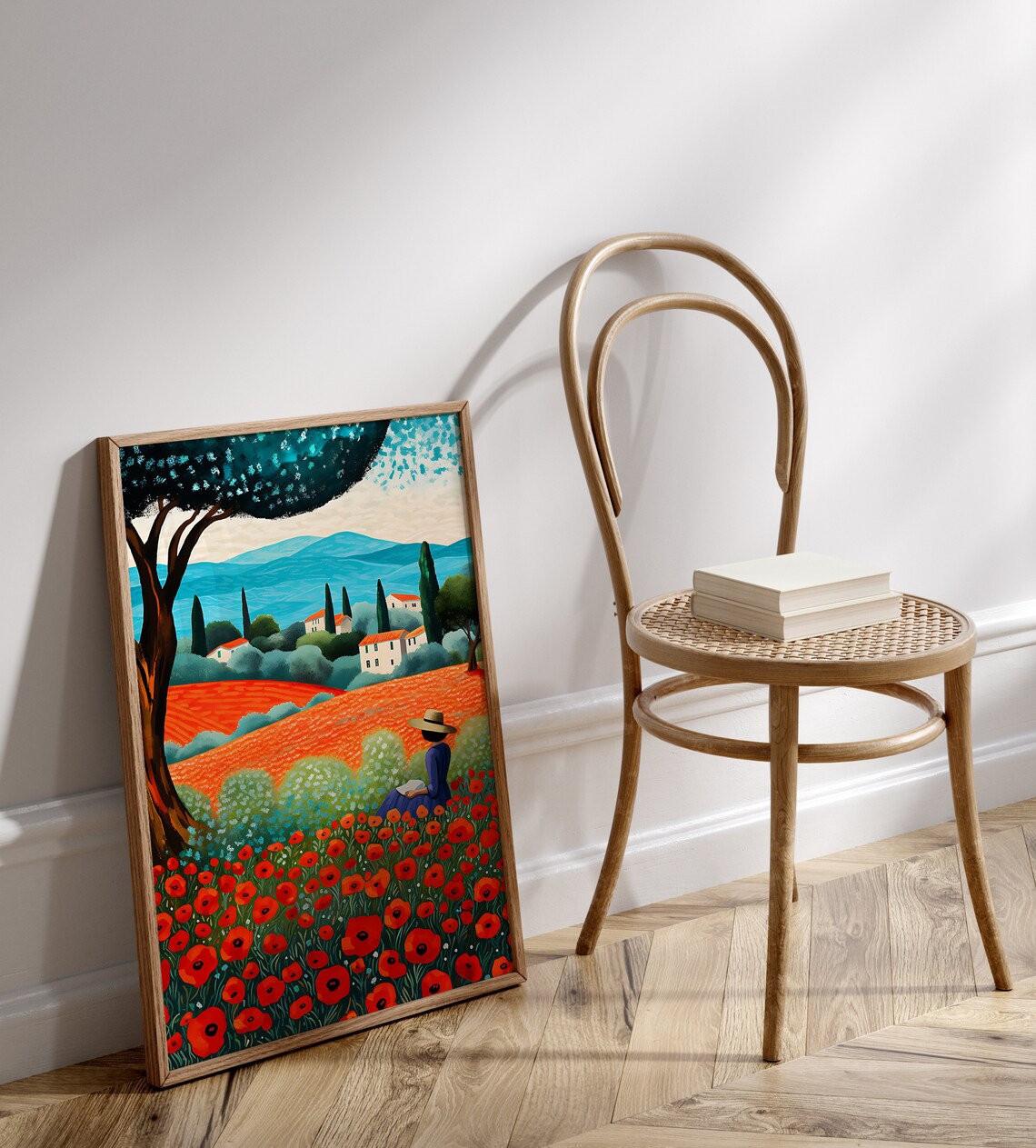 Poppies Floral Art, Botanical Wall Art Print - Image 3