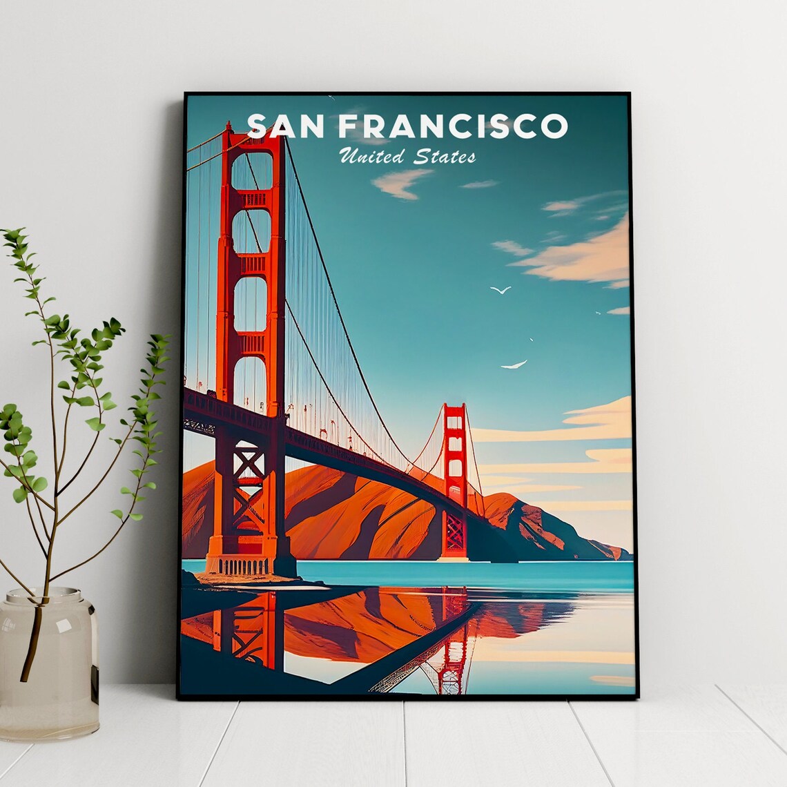 San Francisco California Travel Gift Art Print