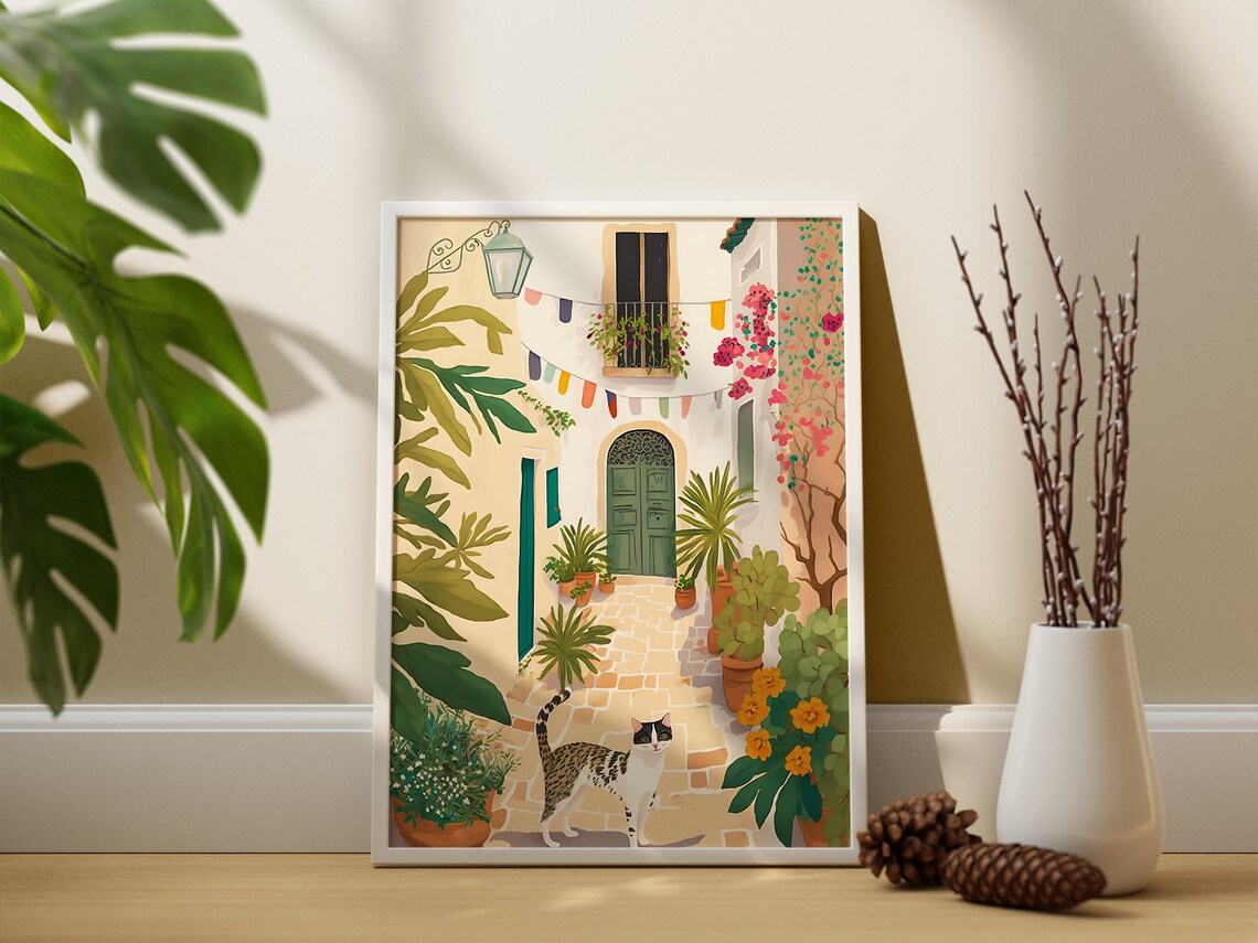 Locorotondo Puglia Travel Illustration Art Print - Image 3