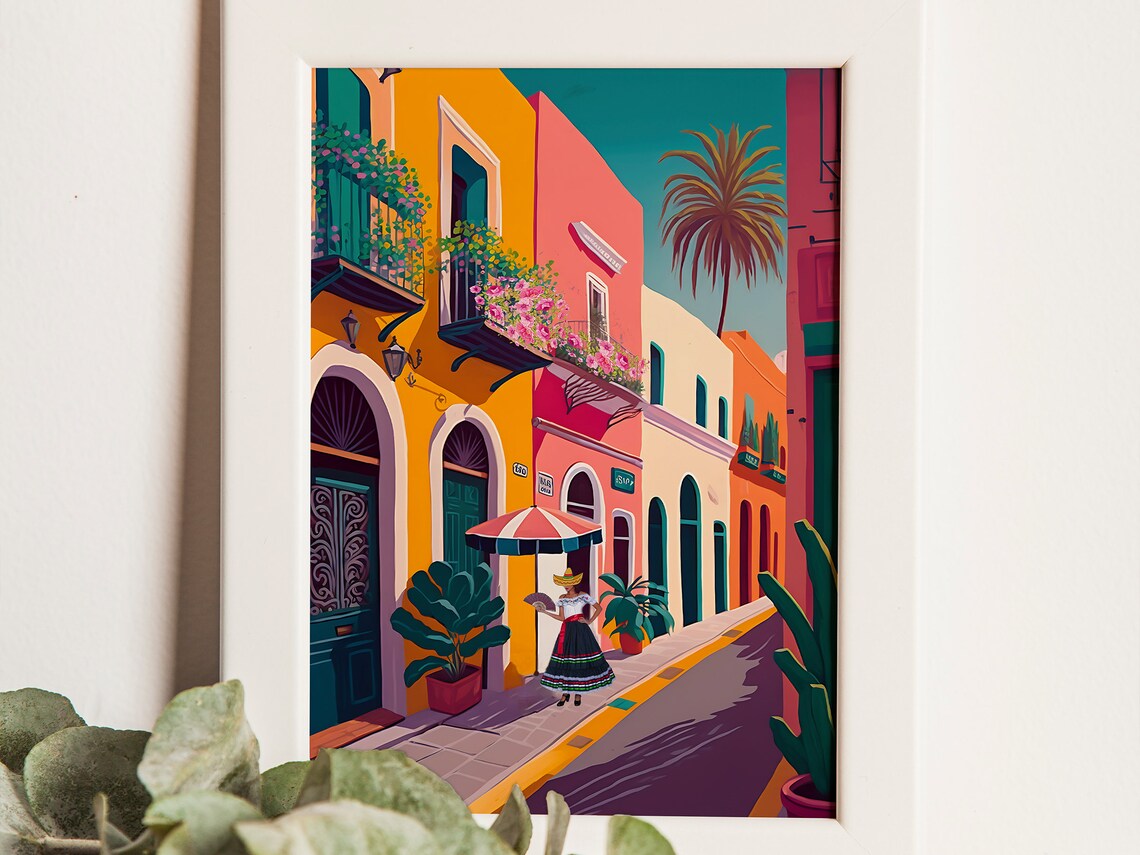 Mexico Travel Poster, Latin America Wall Art - Image 2