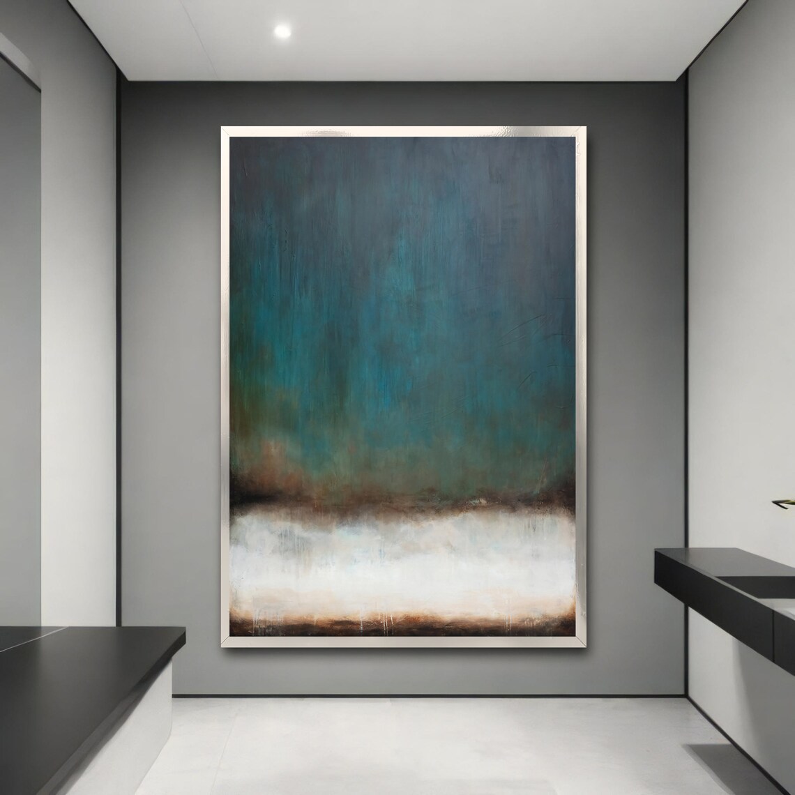 Abstract Gradient Painting, Modern Home Decor Gift - Image 3