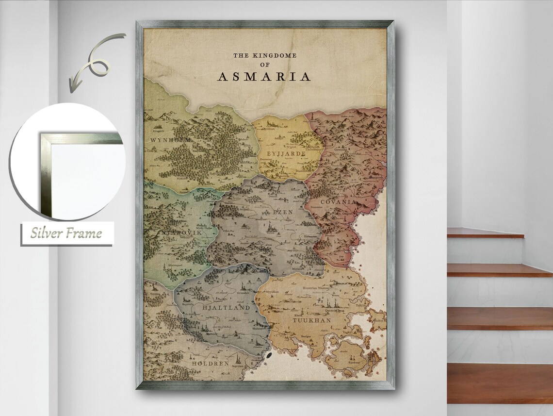 Map Of The Kingdom Of Asmaria - Fantasy Cartography