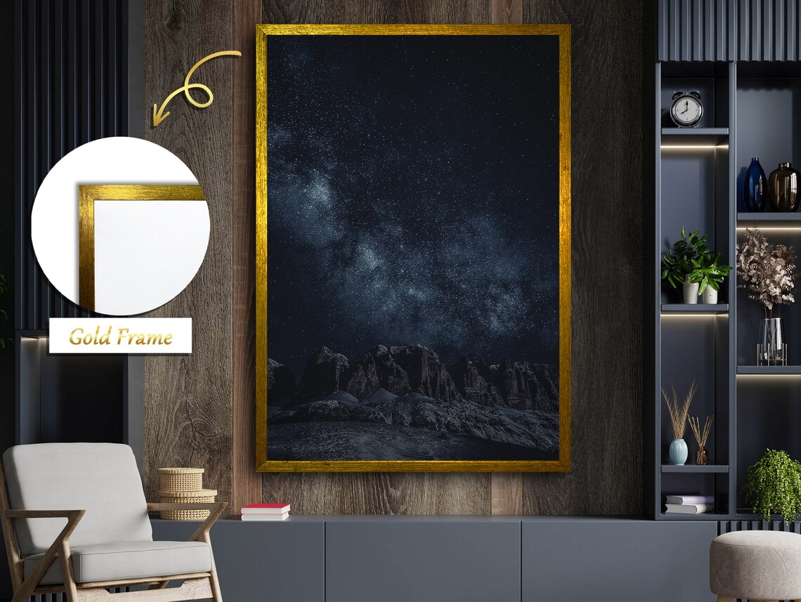 Magic Of The Night, Celestial Landscape Painting - Image 4