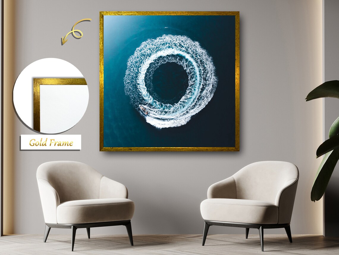 Jetski Creating Circles On The Sea, Adventure Art - Image 5