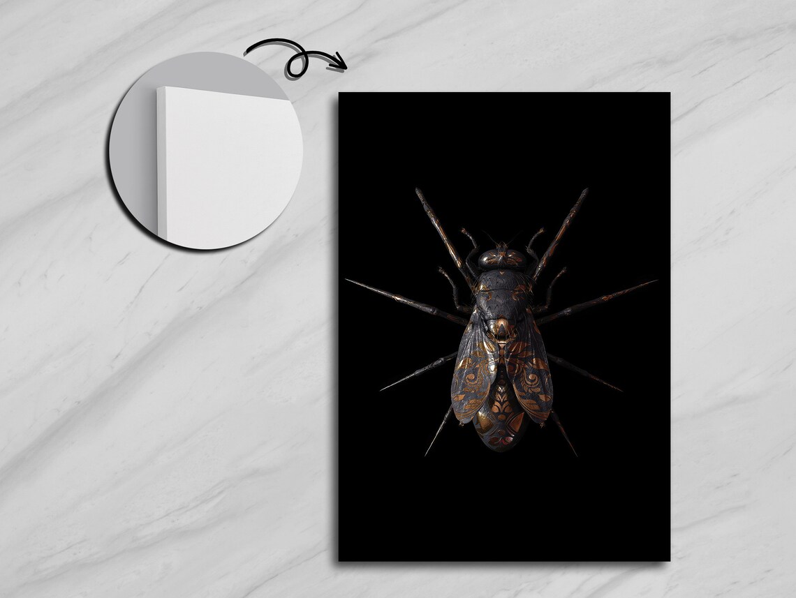 Fly Figurative Art Painting, Nature Illustration - Image 5