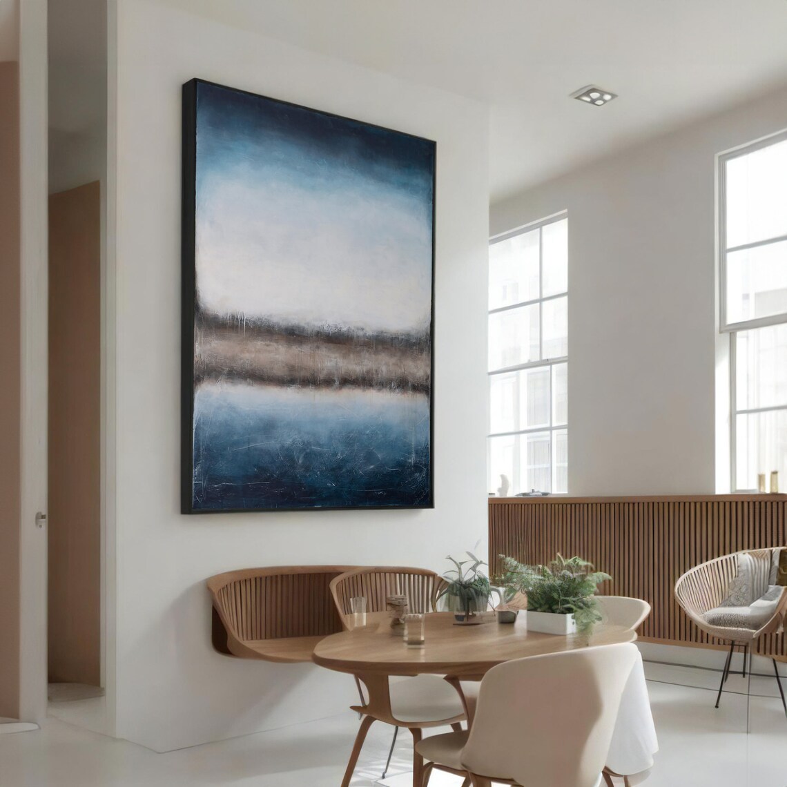 Modern Abstract Landscape Art Print, Home Decor Gift