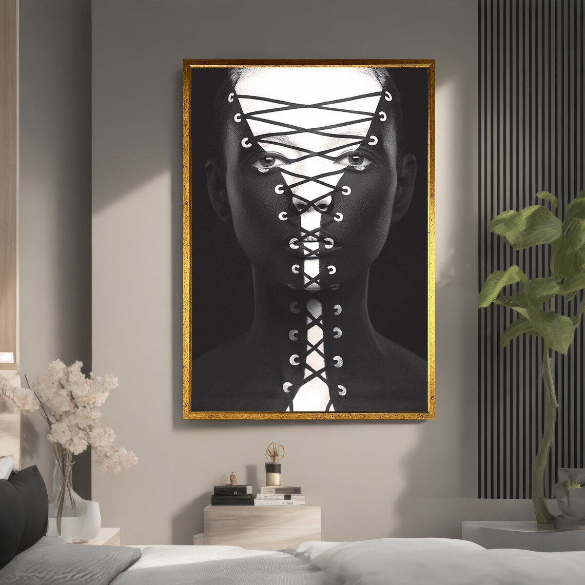 Abstract Woman Portrait, Figurative Elegance - Image 3