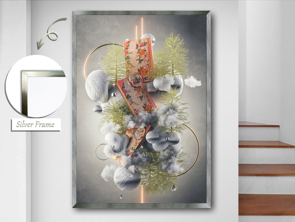 A Symphony In The Sky, Surreal Sky Art Print - Image 2