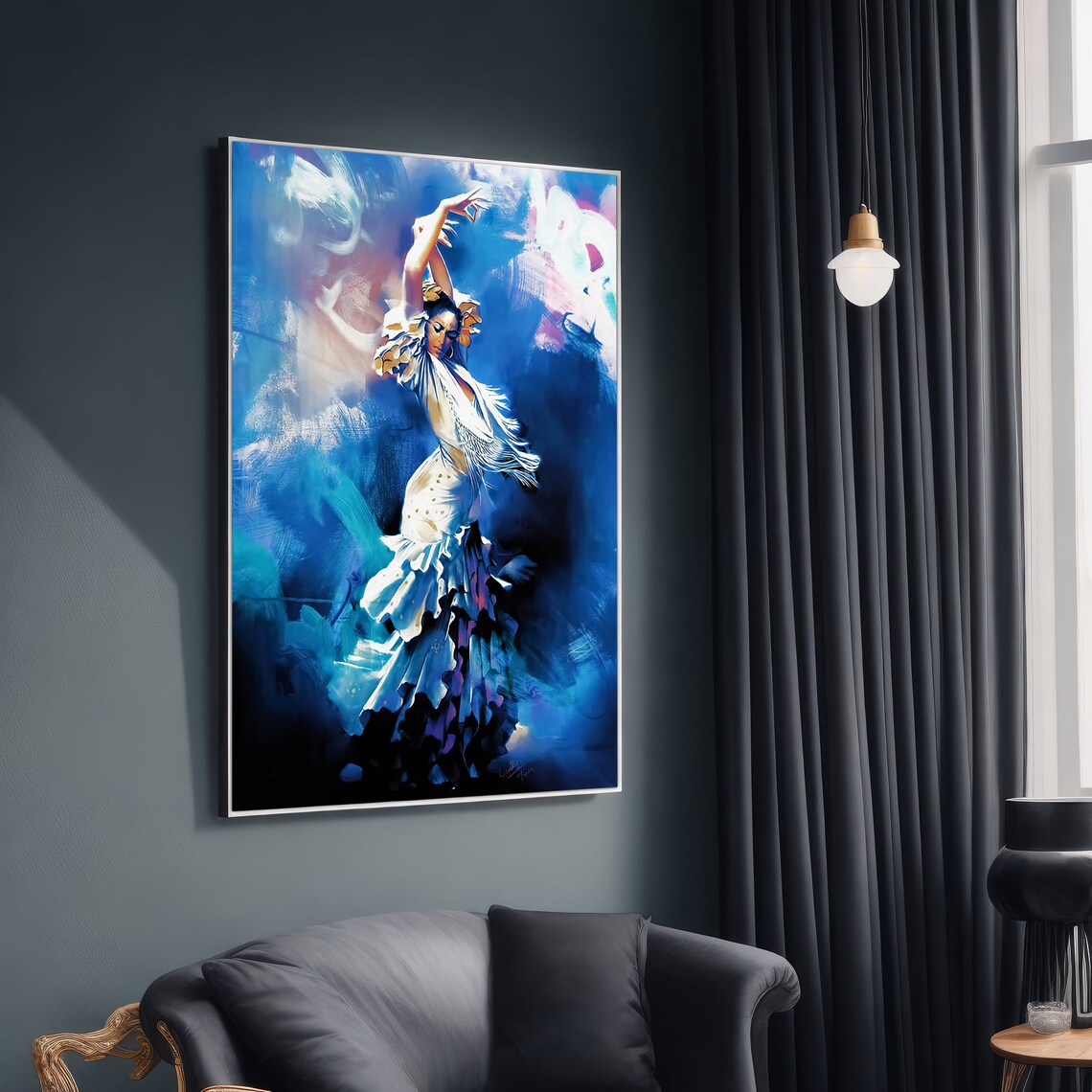 Flamenco Dancer, Vibrant Art for Home Decor