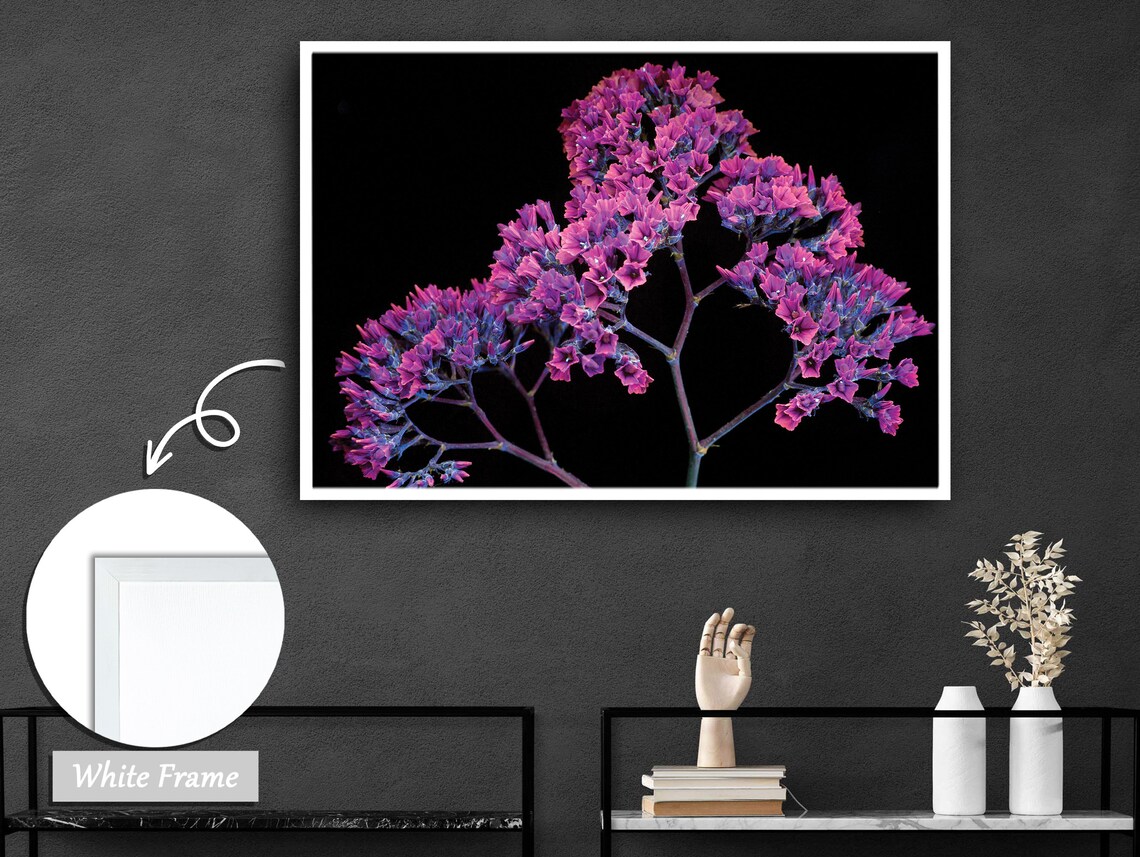 Purple Blossom Tree, Elegant Nature Art Print - Image 3