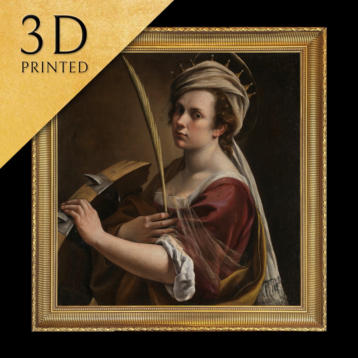 Artemisia Gentileschi Self-Portrait as Saint Catherine of Alexandria Poster