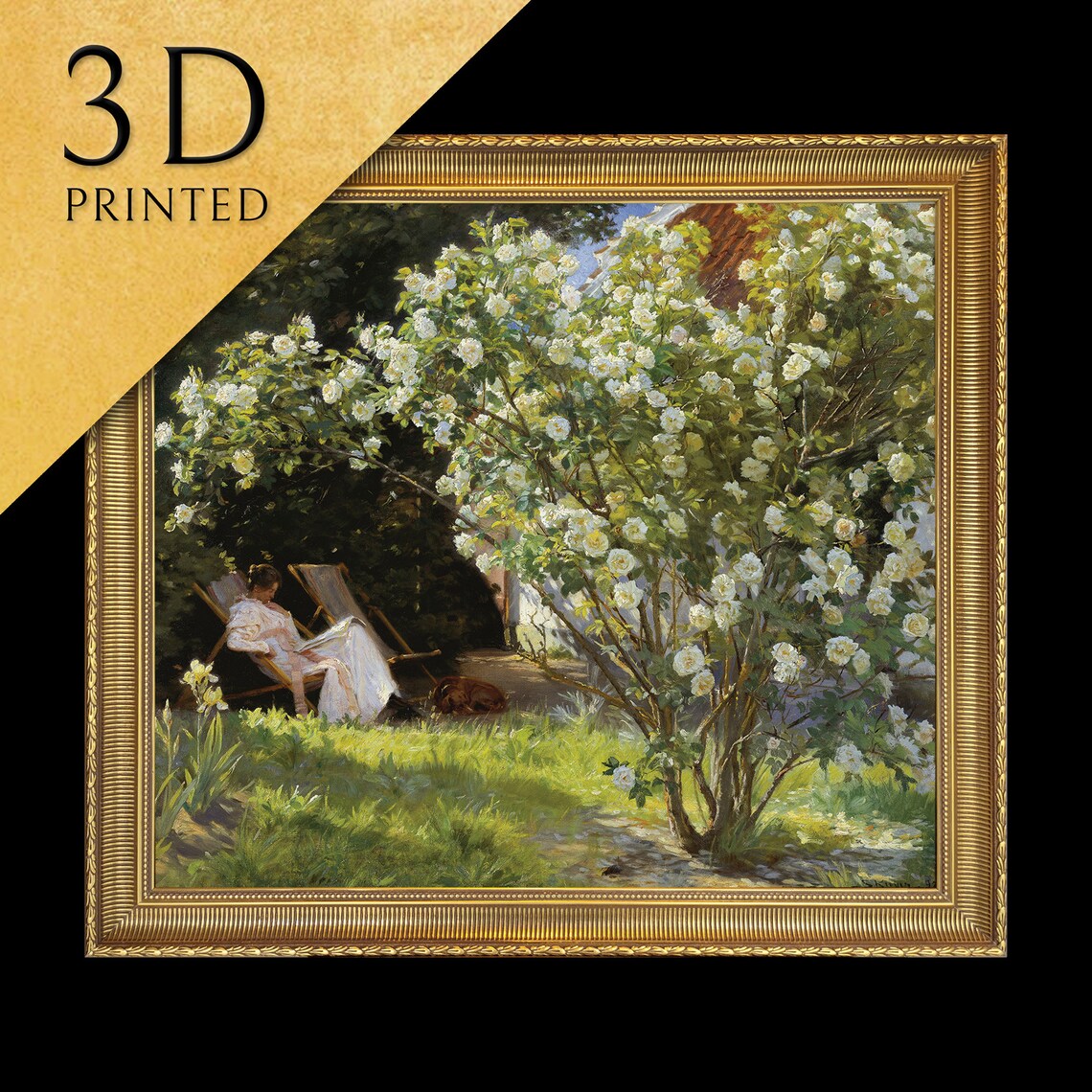 Roses by Peder Severin Kroyer, Oil Painting Print