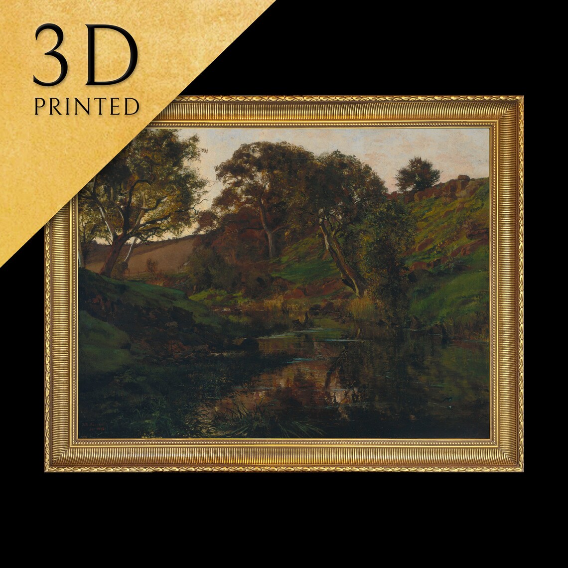 Evening Merri Creek by Julian Ashton, Vintage Art Print