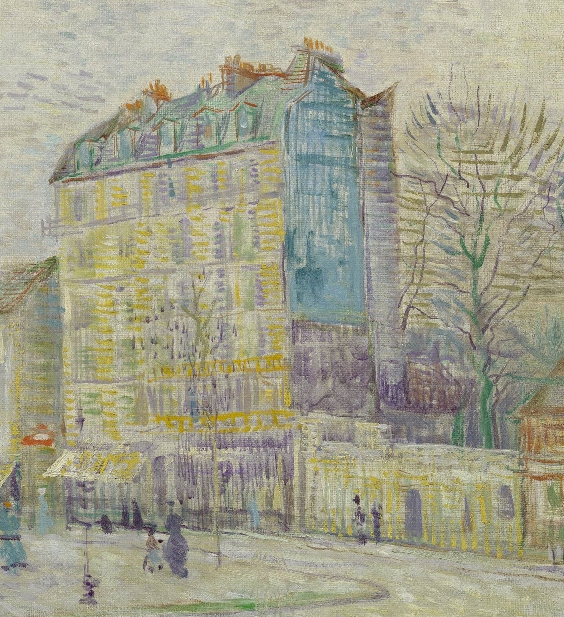 Boulevard De Clichy By Cloud Monet 3d Printed With Texture And Brush Strokes Looks Like Original Oil Painting - Image 3