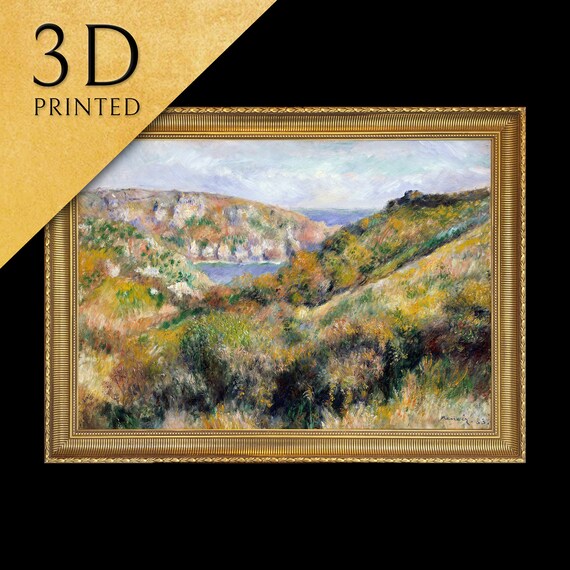 Renoir Hills Around the Bay of Moulin Huet Guernsey 1883 Poster