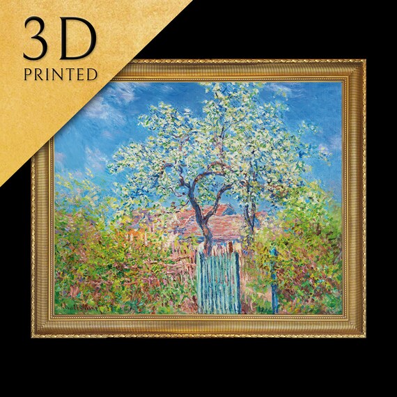 Poirier En Fleurs By Claude Monet 3d Printed With Texture And Brush Strokes Looks Like Original Oil Painting