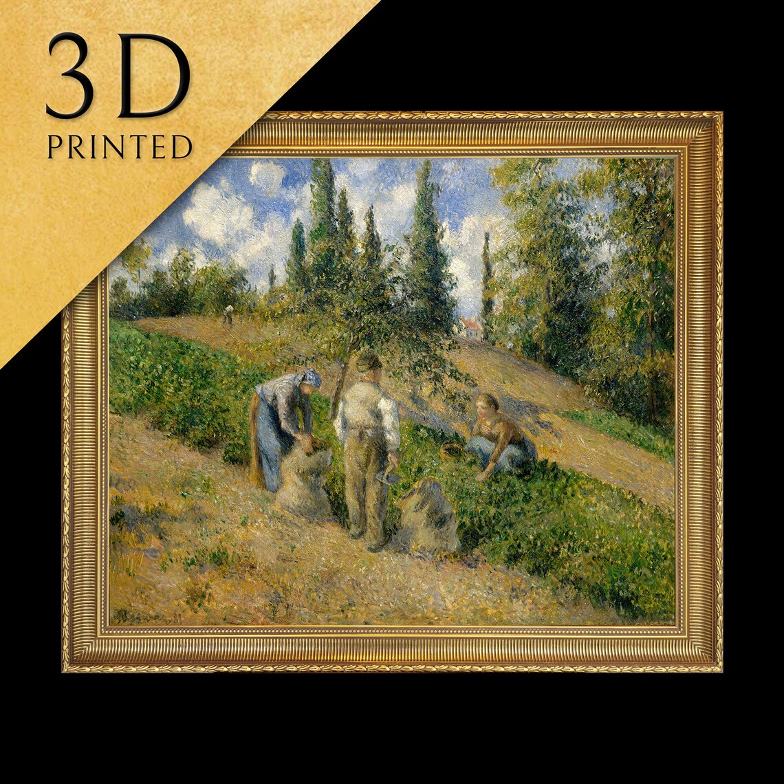Camille Pissarro Harvest Pontoise Peasant Field Workers Wall Art