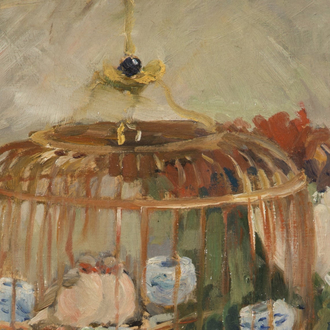 Berthe Morisot The Cage Charming Birdcage Still Life Art Poster - Image 3