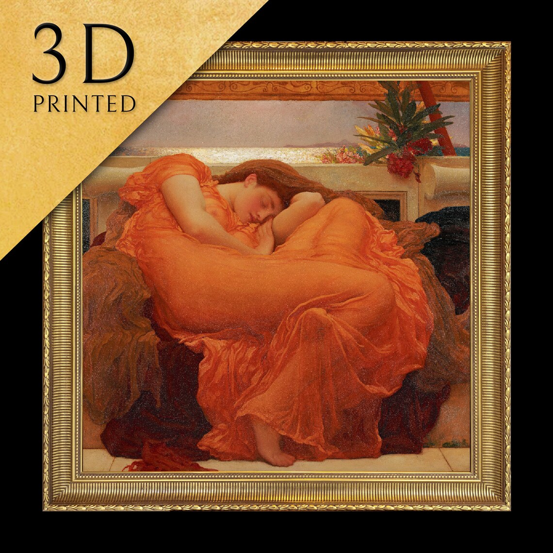 Flaming June By Frederic Leighton Art Print
