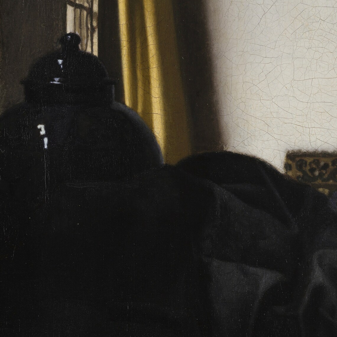 Young Woman With A Pearl Necklace, Vermeer-Inspired Art Print - Image 2