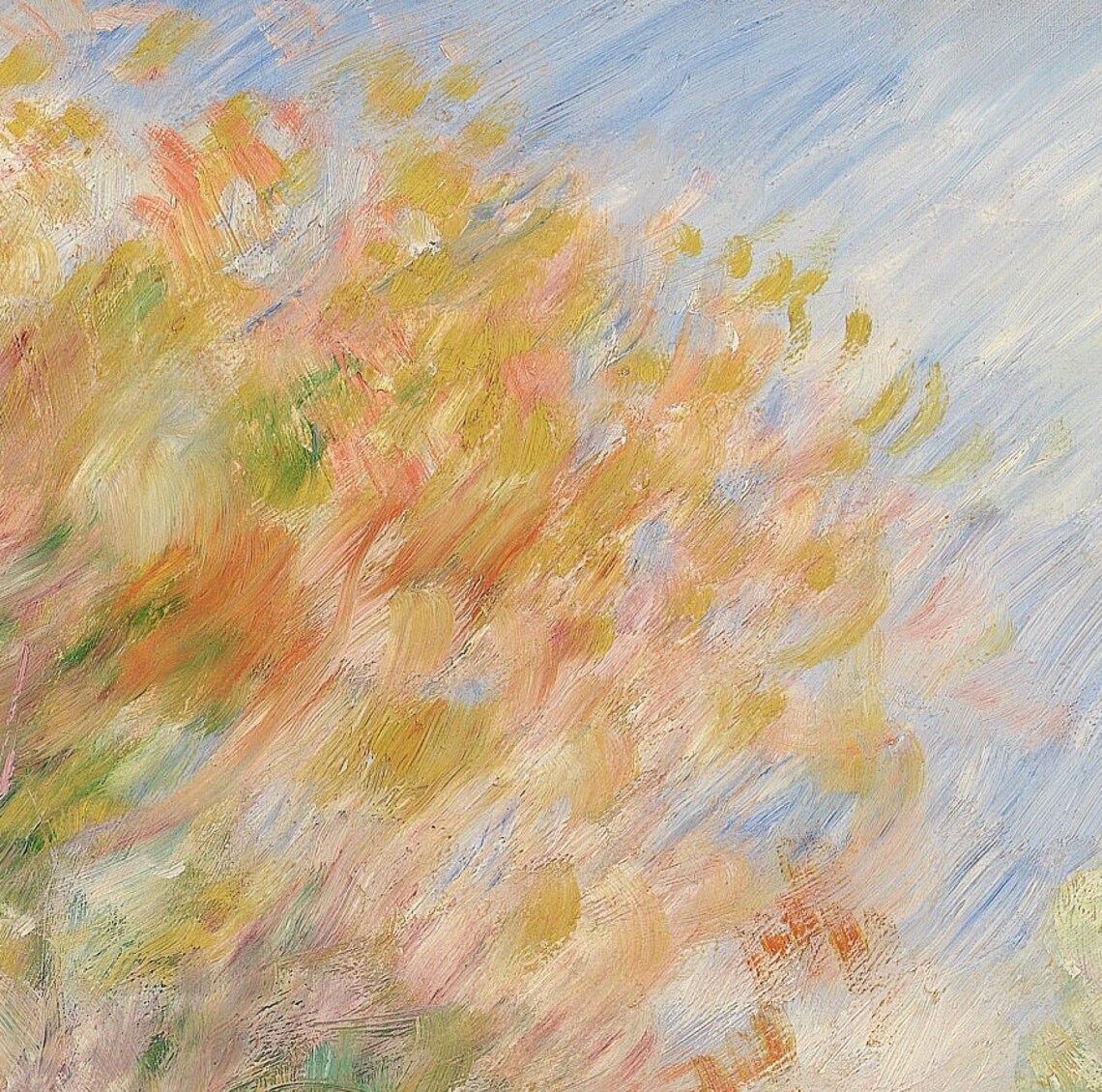 Renoir Autumn Trees Over a Country Path in Golden Light Poster - Image 3