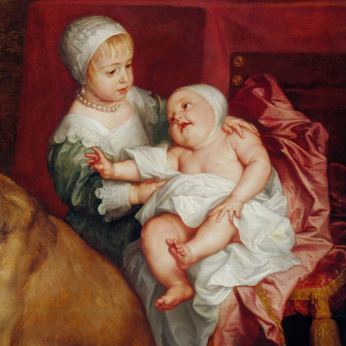 Van Dyck Five Eldest Children of Charles I Royal Portrait Poster - Image 2