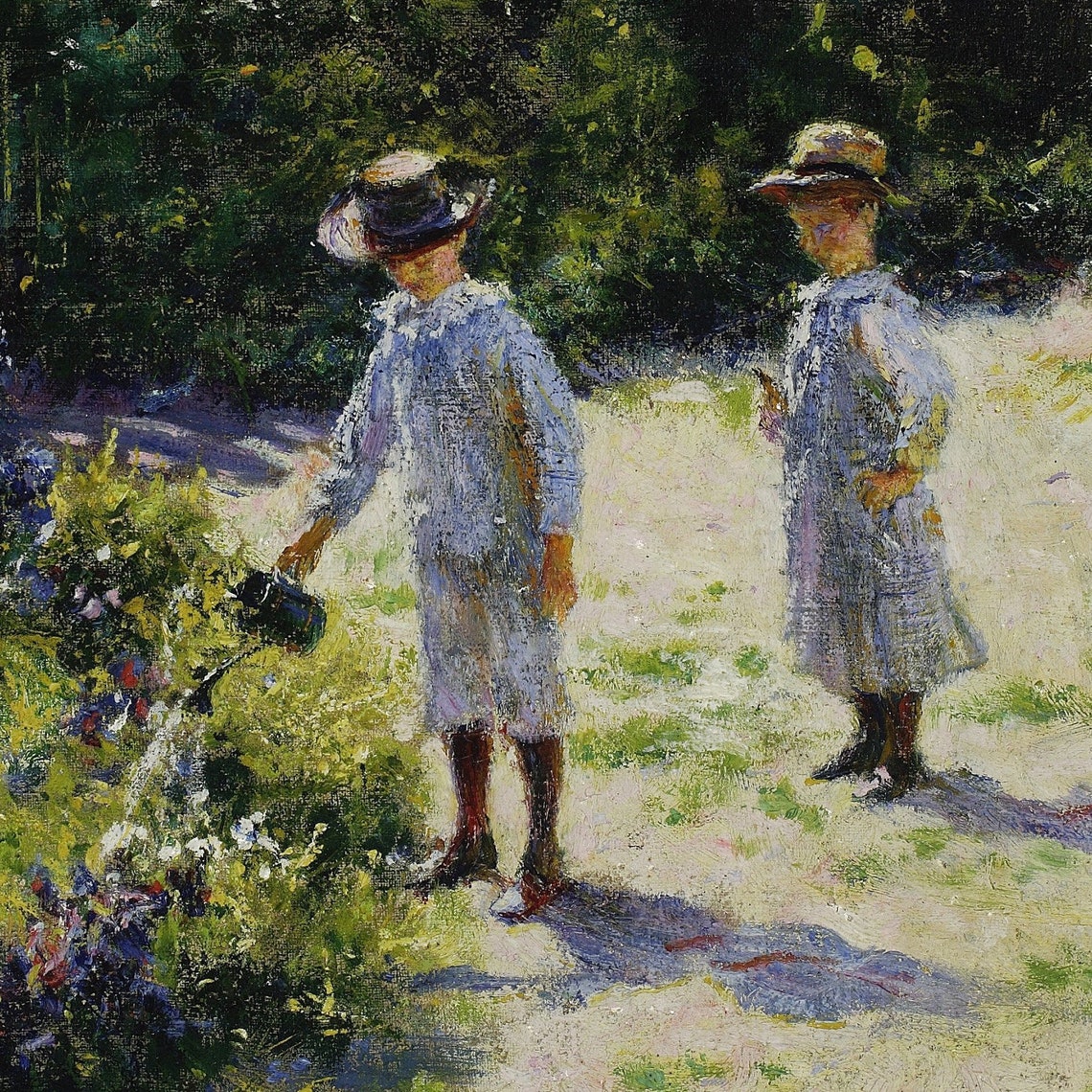 Children in the Garden by Wladyslaw Podkowinski Summer Poster - Image 2