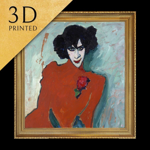 Portrait Of The Dancer By Alexej Von Jawlensky 3d Printed With Texture And Brush Strokes Looks Like Original Oil Painting