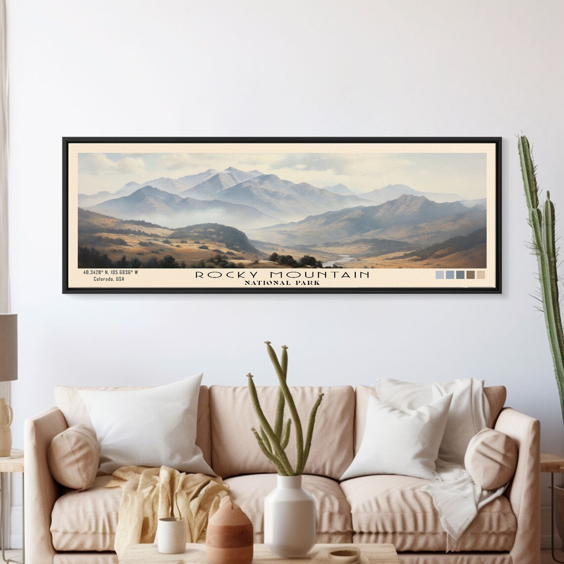 Rocky Mountain National Park Minimalist Travel Poster - Image 5