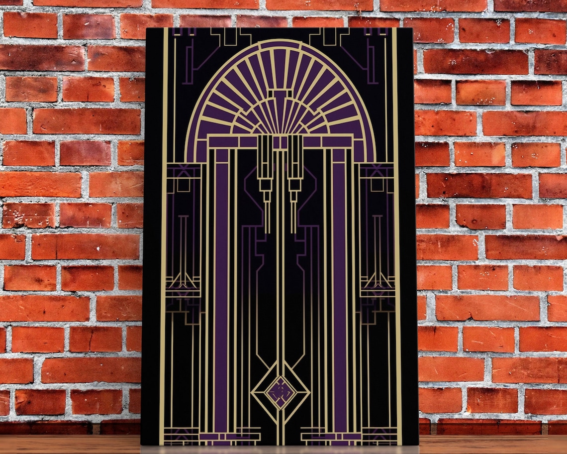 Art Deco Stained Glass Abstract Wall Art Print - Image 4