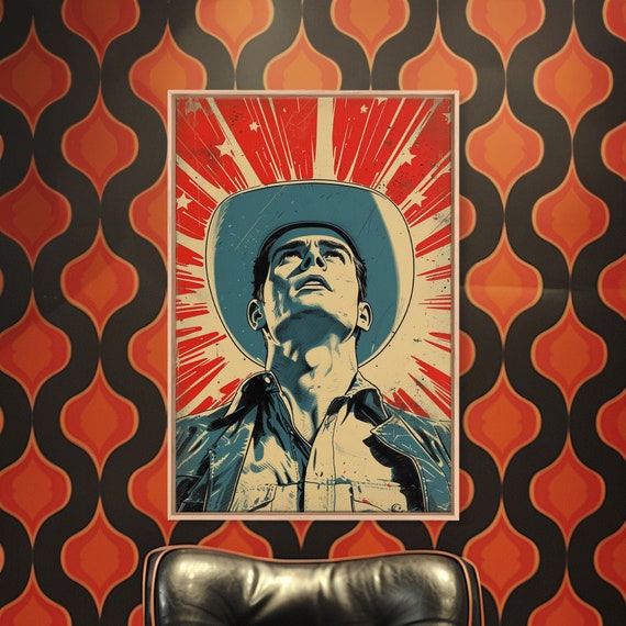 Cowboy Pop Art Framed And Printed Art Modern Western Art Wild West Art Western Wall Decor Comic Art Print Western Pop Art