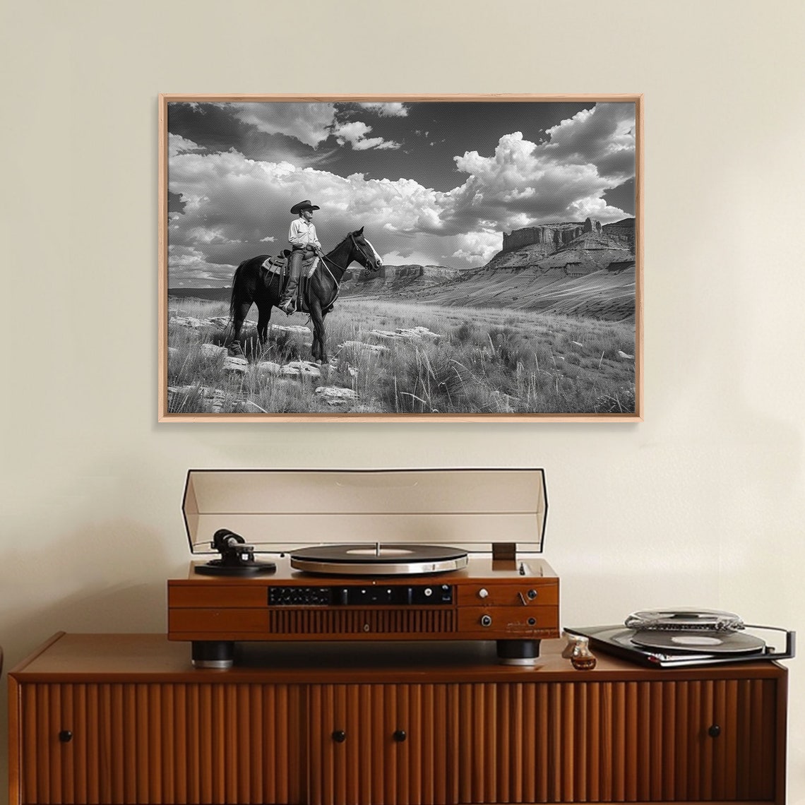 Arizona Cowboy Black And White Photography Print Framed Print Or Metal Art Western Decor Country Art Living Room Art - Image 5