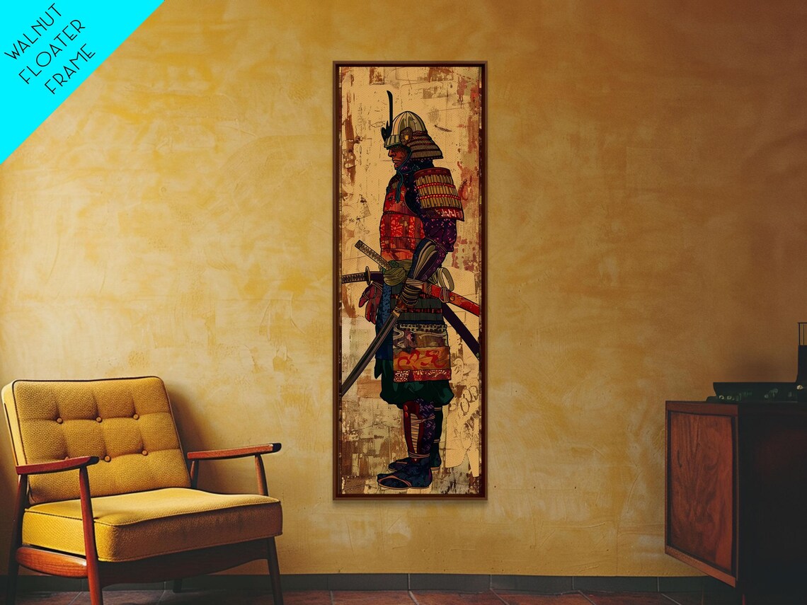 Samurai Warrior Ukiyo-E Japanese Armor Art Print - Image 3