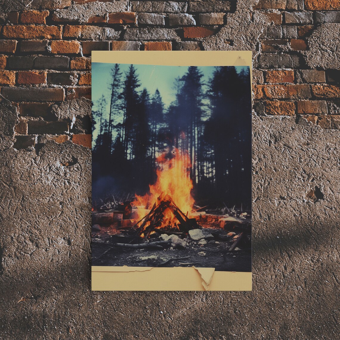 Campfire Outdoors Art Print, Modern Nature Scene - Image 5